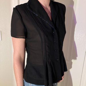 Sheer Black Blouse